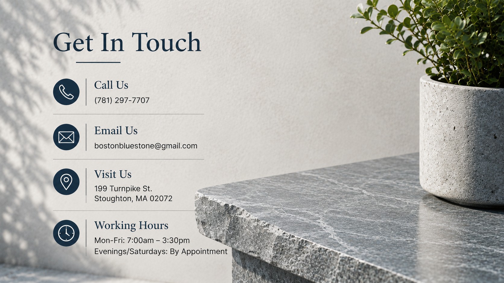 Get in Touch Contact us